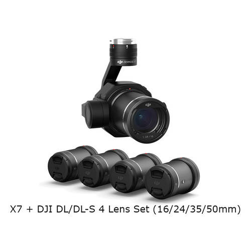 DJI Zenmuse X7 Gimbal and Camera with DL/DL-S Lens Set (16/24/35/50mm)
